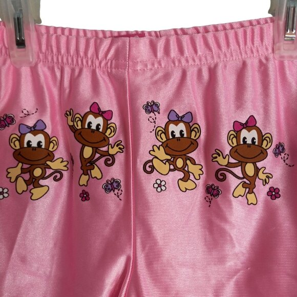 California Concepts Size M Shorts Pink Monkey Print Shiny NEW - Picture 5 of 5